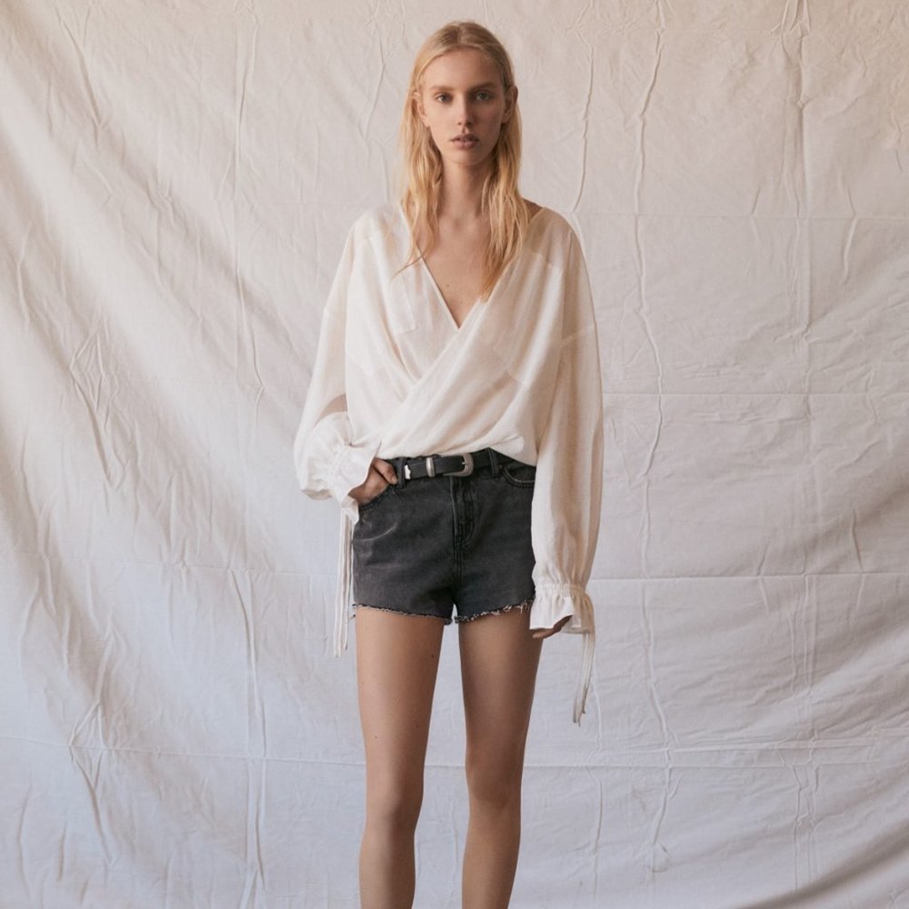 All Saints White Cotton Penny Top